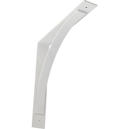 Ekena Millwork Morris Steel Bracket, Hammered White 3"W x 20"D x 20"H BKTM03X20X20MOHWH
